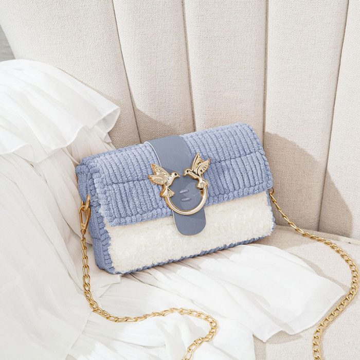 DIY Hand-knitted Plush Hand-sewn Material Bag - Image 5
