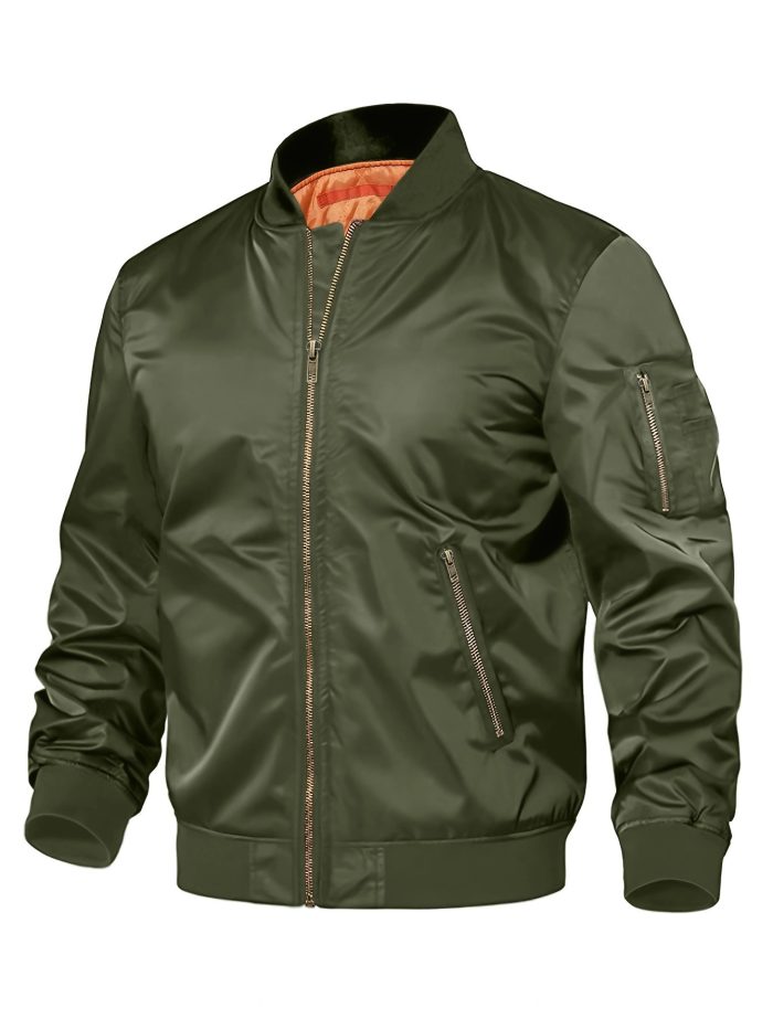 Mens Jacket New Spring Autumn Male Baseball Jackets Pilot Men Outwear Coat Zipper Men's Uniform - Image 5