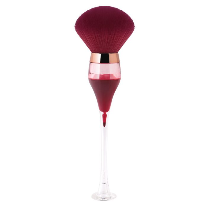 Best Single Large Makeup Brushes Fluffy Powder Blush Compensator Creative Wine Glass Shape Crafts Level Cosmetic Beauty Tools - Image 6