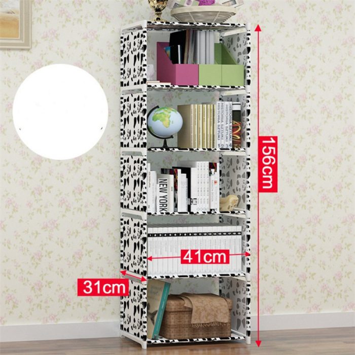 New Simple Bookshelf Shelf Student Desk Bookcase - Image 2