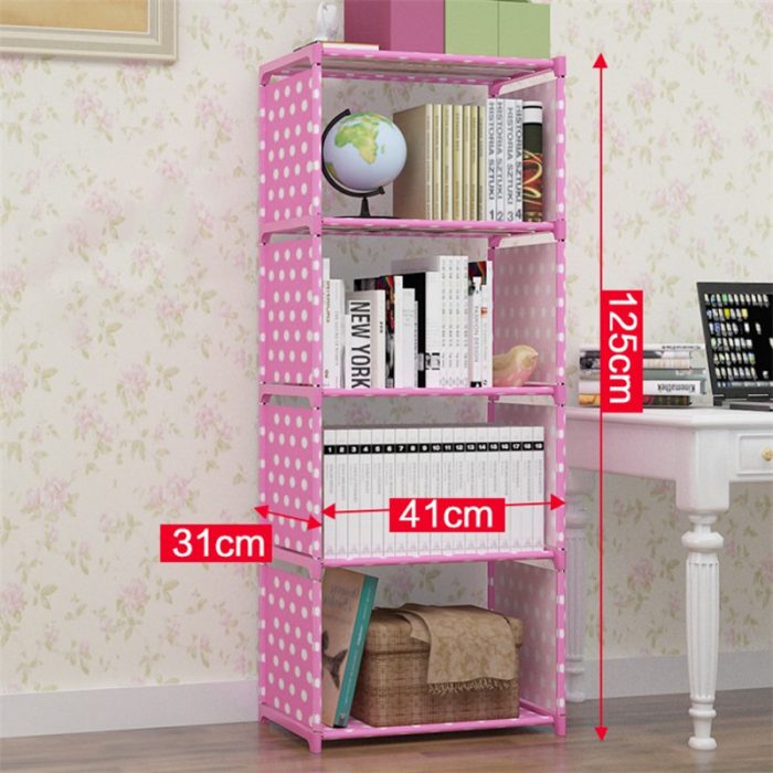 New Simple Bookshelf Shelf Student Desk Bookcase