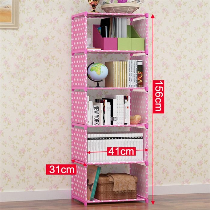 New Simple Bookshelf Shelf Student Desk Bookcase - Image 5