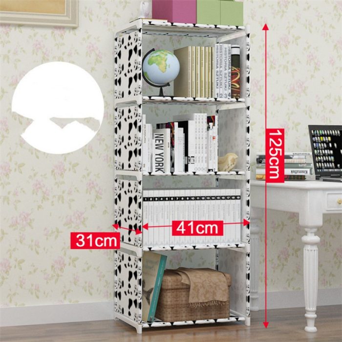 New Simple Bookshelf Shelf Student Desk Bookcase - Image 7