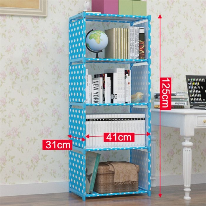 New Simple Bookshelf Shelf Student Desk Bookcase - Image 4
