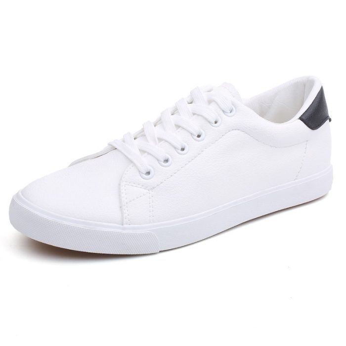 New Spring Shoes Men Sneakers Casual Soft Leather Men Shoes Brand Fashion Male White Shoes KA1188