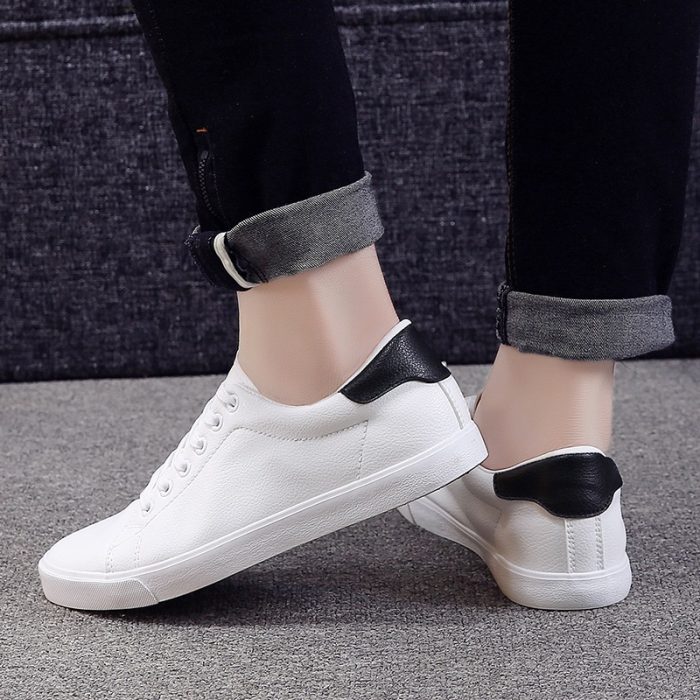 New Spring Shoes Men Sneakers Casual Soft Leather Men Shoes Brand Fashion Male White Shoes KA1188 - Image 3