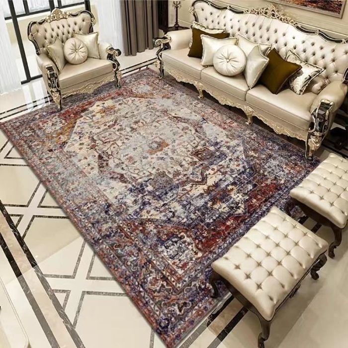 Vintage Bohemian Carpet for Living Room Rectangle Area Rugs - Image 2