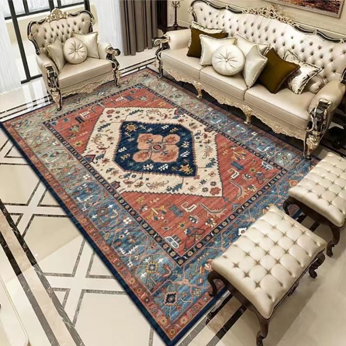 Vintage Bohemian Carpet for Living Room Rectangle Area Rugs - Image 4