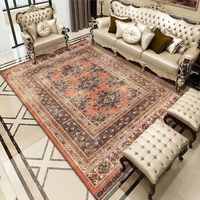 Vintage Bohemian Carpet for Living Room Rectangle Area Rugs - Image 5
