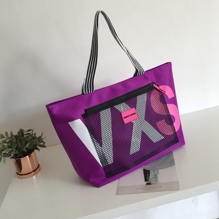 Aliwood New Arrivals Letter Women Shoulder Bags Travel Shopping Bags - Image 5