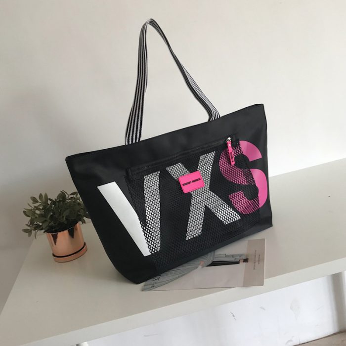 Aliwood New Arrivals Letter Women Shoulder Bags Travel Shopping Bags - Image 2