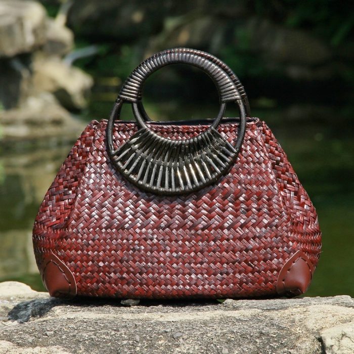 Straw Bag Women's Handbag Hand Bag Beach Bag - Image 4