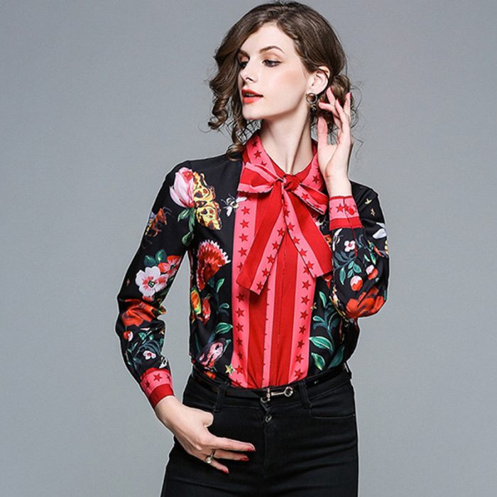 Best Printed Slim Long Sleeved Versatile Lapel Shirt - Image 3