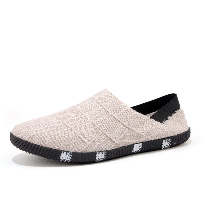 Best Spring And Summer Linen Canvas Shoes Men Korean Trend Casual Shoes Men