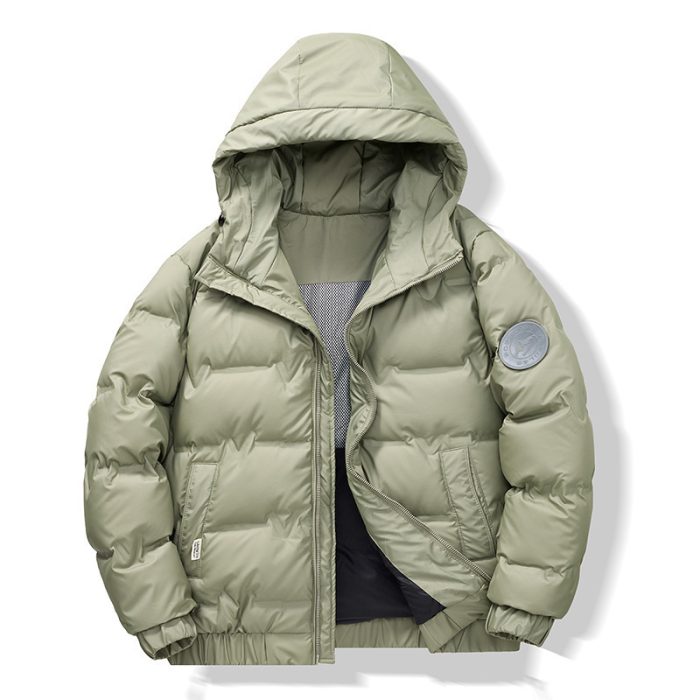 New Simple Fashion Short Winter Clothing Coat Men