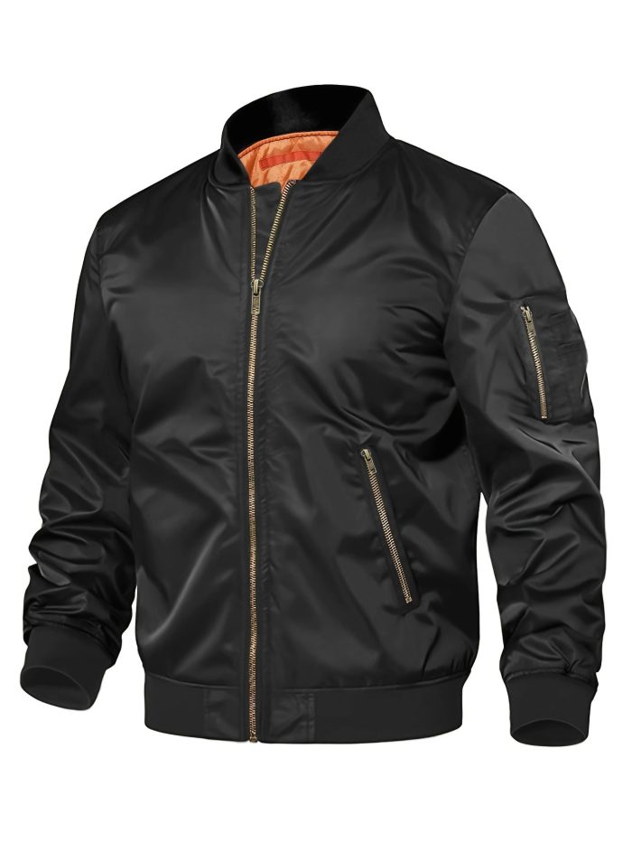 Mens Jacket New Spring Autumn Male Baseball Jackets Pilot Men Outwear Coat Zipper Men's Uniform - Image 3