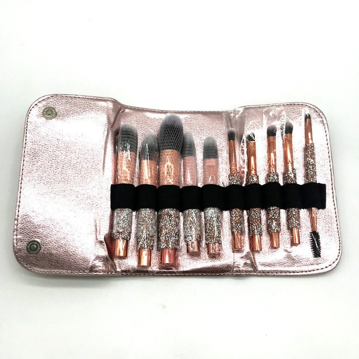 Best Set Of 10 Diamond Handle Makeup Brushes Beauty Tools Makeup - Image 2