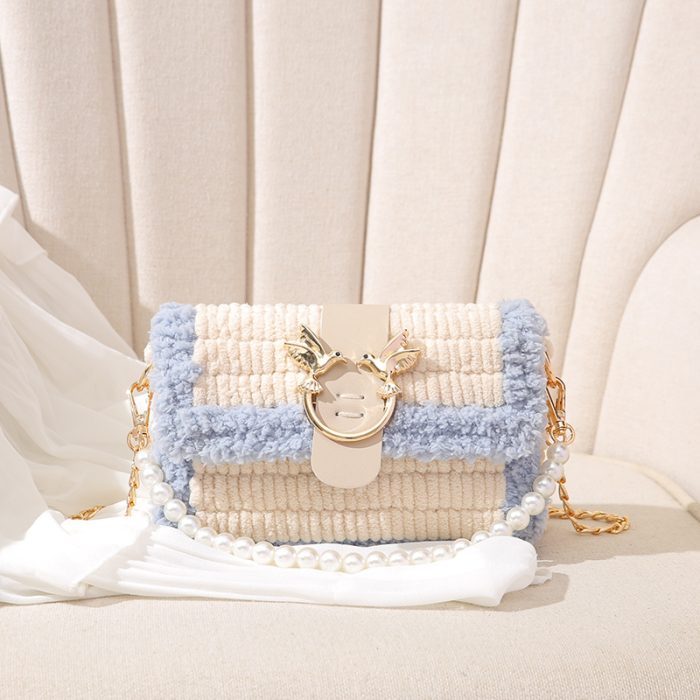 DIY Hand-knitted Plush Hand-sewn Material Bag - Image 8