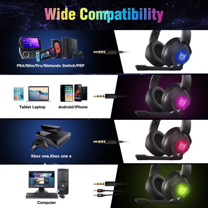 New ONIKUMA K19 Headset RGB Headphone - Image 4