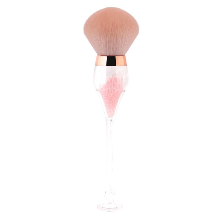 Best Single Large Makeup Brushes Fluffy Powder Blush Compensator Creative Wine Glass Shape Crafts Level Cosmetic Beauty Tools - Image 2