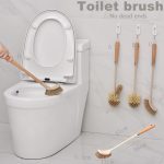 Wooden Household Handle Best Toilet Brush Cleaning Tools Bathroom Cleaning Brush Kitchen Floor Cleaner Brushes