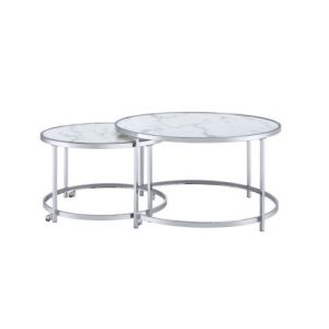 Best Rayne - Nesting Cocktail Tables - White