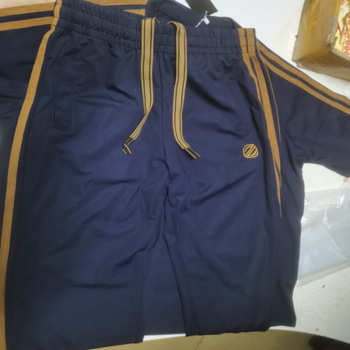 Men's Ice Silk Style Ironing-free Sweat-absorbent Breathable Short Sleeve Suit - Image 3