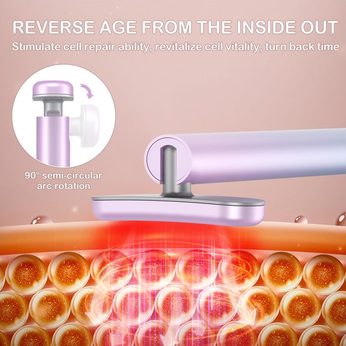 Best Wand Skin Care EMS Micro-current Introduction Rotatable Vibration Face And Neck Massage - Image 6