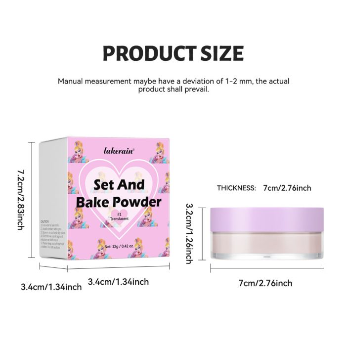 Long-lasting Concealer Waterproof And Sweatproof Smear-proof Makeup Baking Finishing Powder Face Powder - Image 7