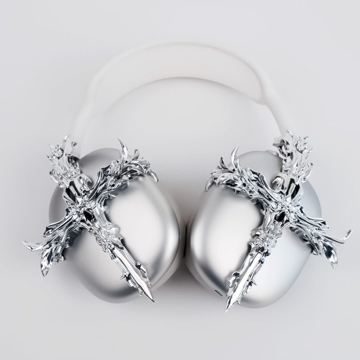 New Gothic Resin Cross Accessories Headphone Cover - Image 6