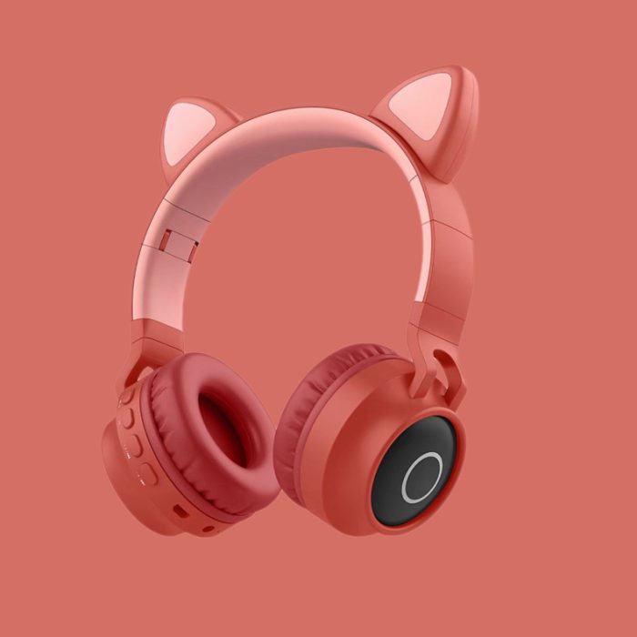 Best LED Light Cat Ear Headphones Wireless Bluetooth 5.0 Headset Portable Foldable Kids Headphone With Microphone - Image 6
