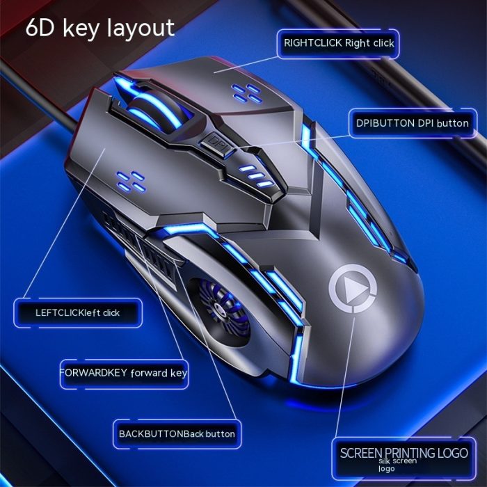 Best Wired Mouse Luminous Game E-sports Machinery Computer Accessories - Image 6
