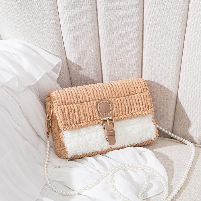 DIY Hand-knitted Plush Hand-sewn Material Bag - Image 7