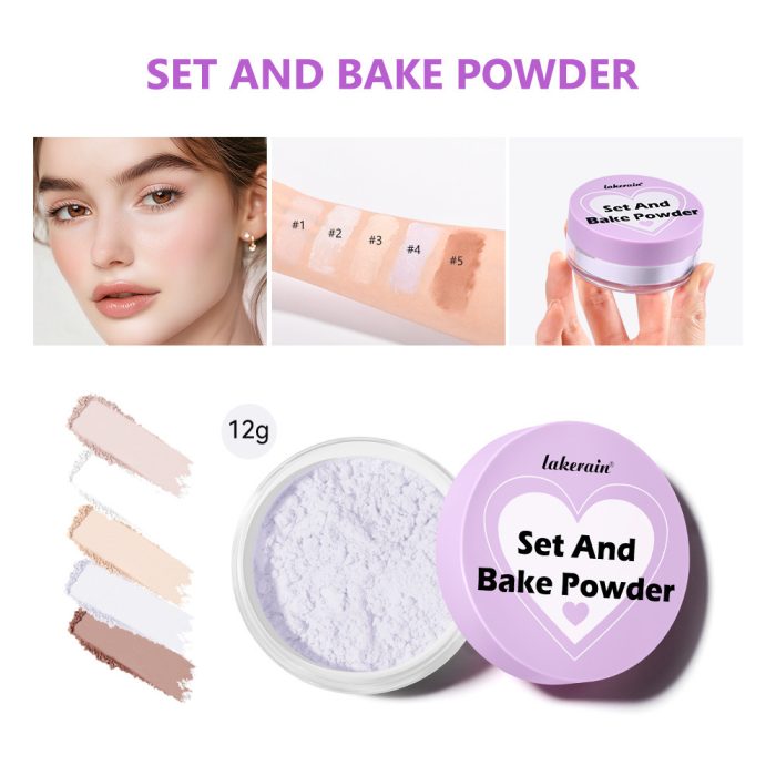 Long-lasting Concealer Waterproof And Sweatproof Smear-proof Makeup Baking Finishing Powder Face Powder - Image 6