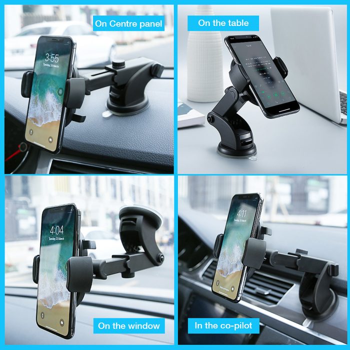 Best Car Phone Holder Long Rod Telescopic Car Dashboard Suction Cup Type - Image 9
