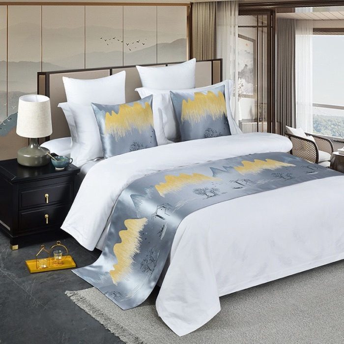 Best Hotel Bed Throw Hotel Bed Runner Mat - Image 2