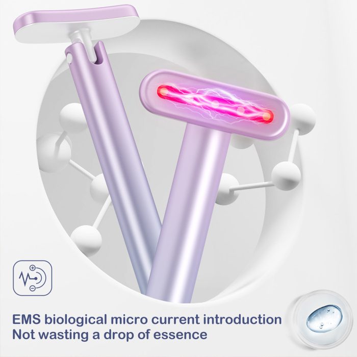 Best Wand Skin Care EMS Micro-current Introduction Rotatable Vibration Face And Neck Massage - Image 4