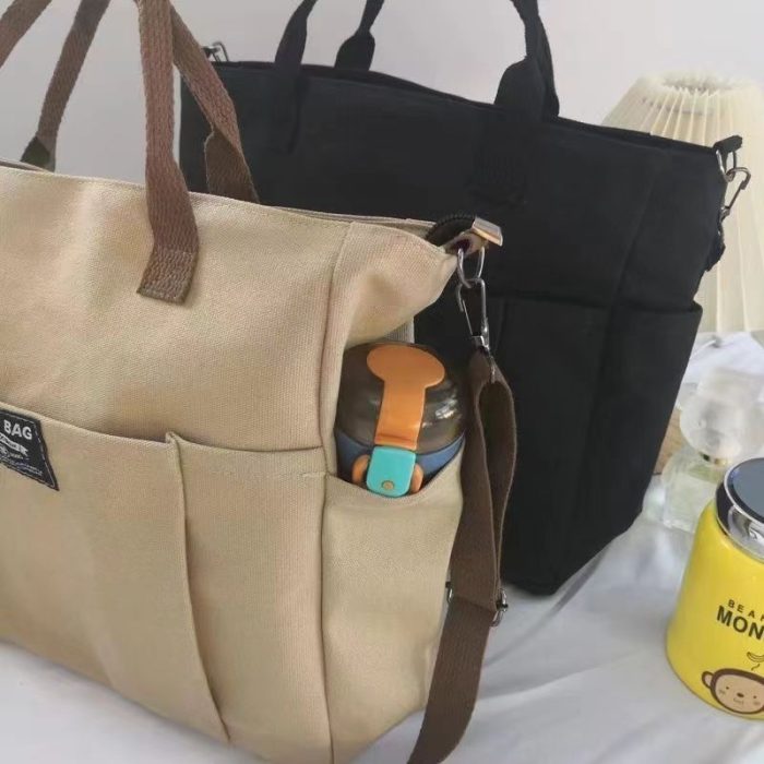 Large Capacity Shoulder Canvas Bag, Commuting Hand Bag - Image 8