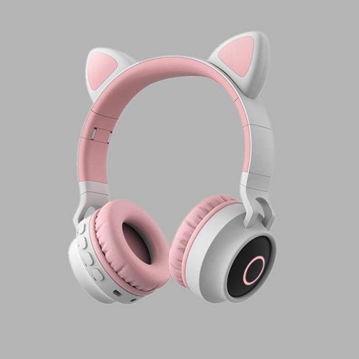 Best LED Light Cat Ear Headphones Wireless Bluetooth 5.0 Headset Portable Foldable Kids Headphone With Microphone - Image 7
