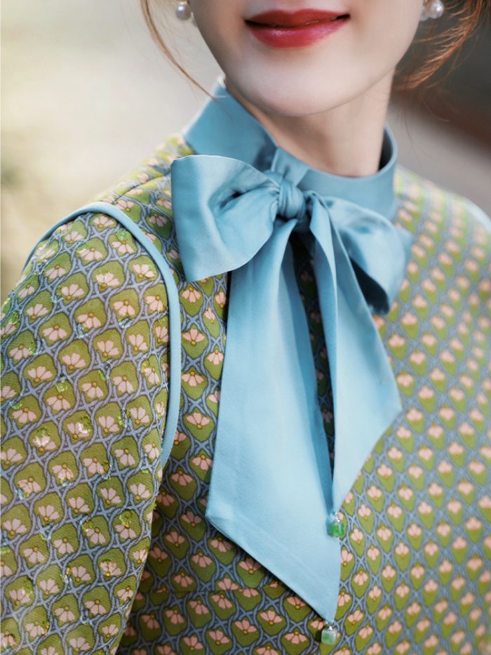 New Green Cheongsam Woman Improved Dress - Image 5
