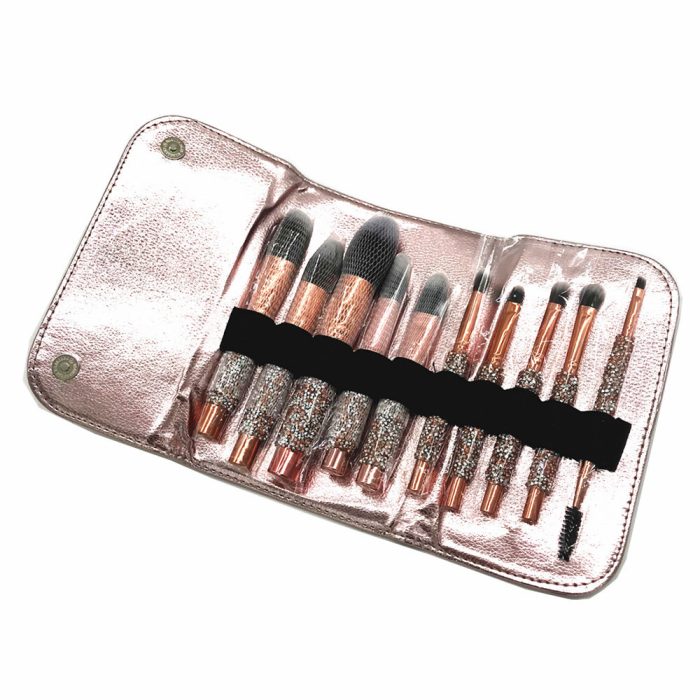 Best Set Of 10 Diamond Handle Makeup Brushes Beauty Tools Makeup - Image 4