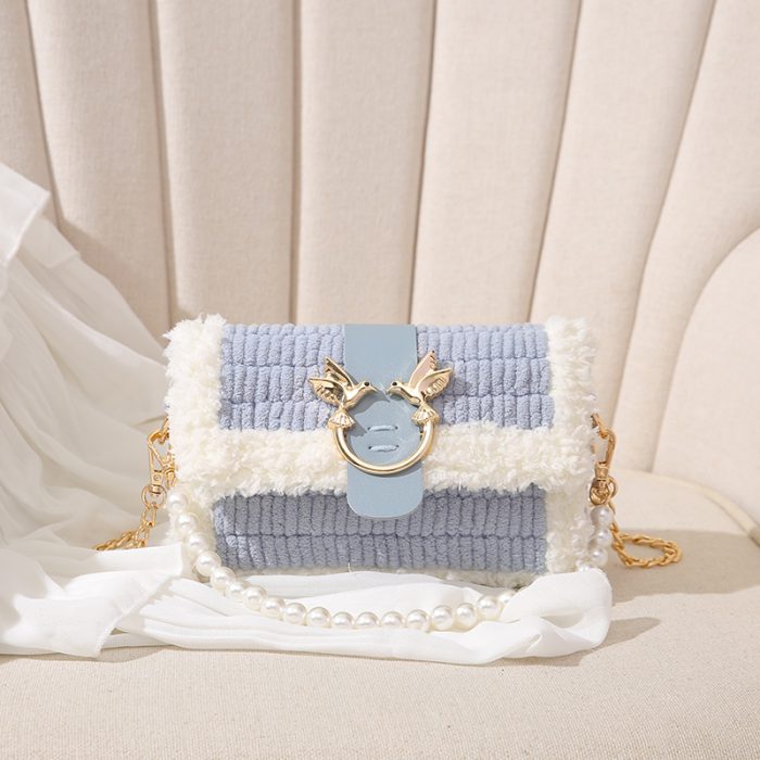 DIY Hand-knitted Plush Hand-sewn Material Bag - Image 2