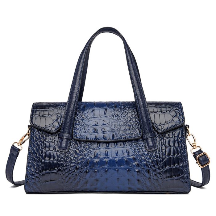 Soft Leather Fashion Handbag Large Capacity Shoulder Messenger Bag - Image 8