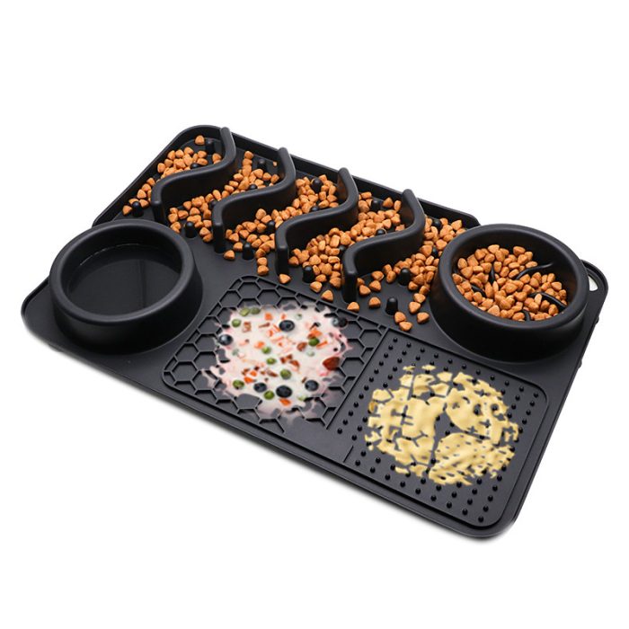 Best Dog Silicone Licking Pad Pet Licking Mat Multifunctional Food Bowl - Image 4