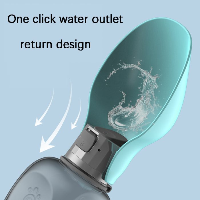 800ml Dogs Water Bottle Portable High Capacity Leakproof Pet Foldable - Image 6