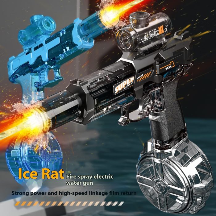 LED Lights Electric Water Guns Children Simulated Shooting Recoi - Image 5