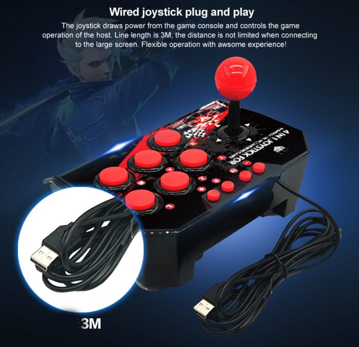 Switch Handle 4 In 1 Wired Game Handle Accessories - Image 3