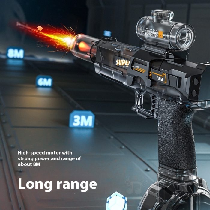 LED Lights Electric Water Guns Children Simulated Shooting Recoi - Image 2