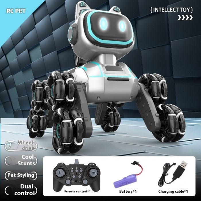 Light Music Rechargeable Robot Dog Educational Toys Children's Remote Control Car - Image 2