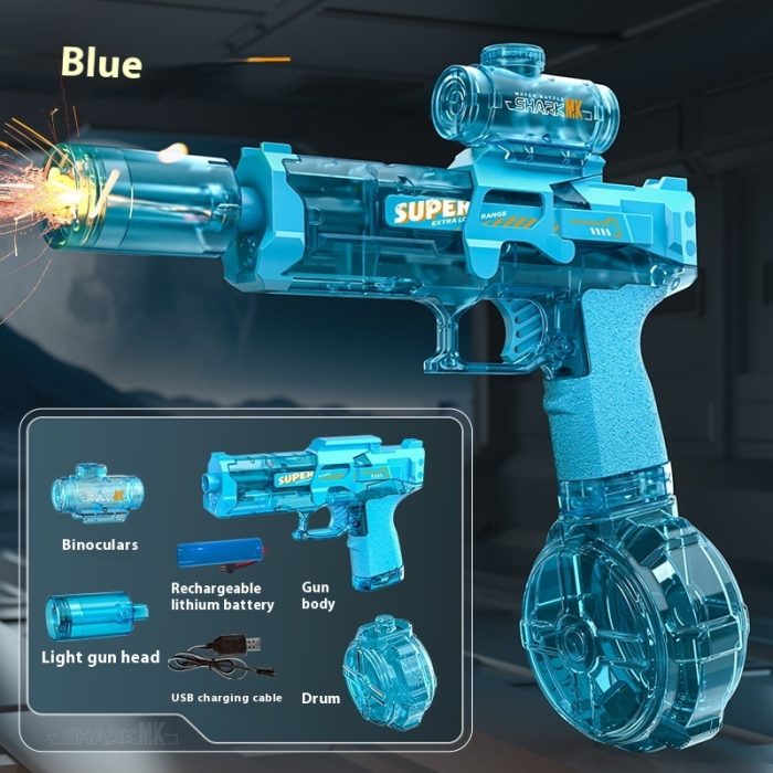 LED Lights Electric Water Guns Children Simulated Shooting Recoi - Image 6